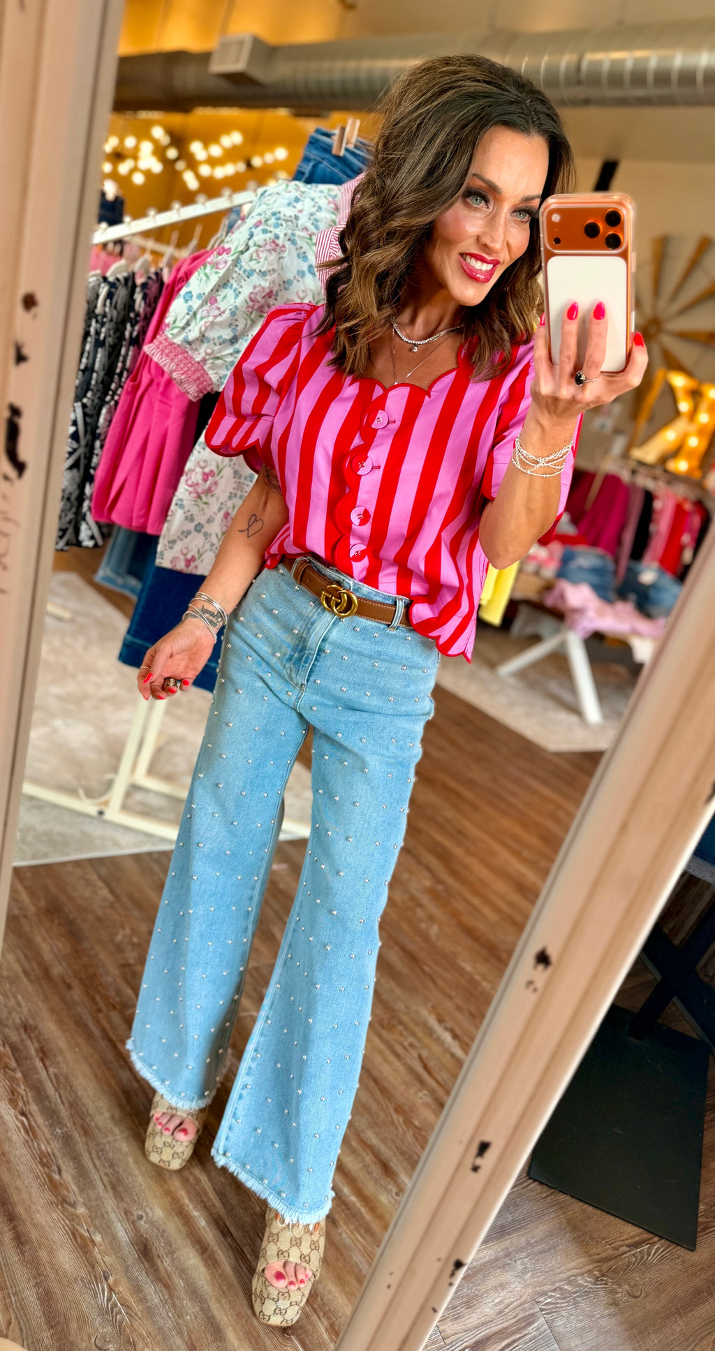 Style Your Happy Blouse in Red/Pink