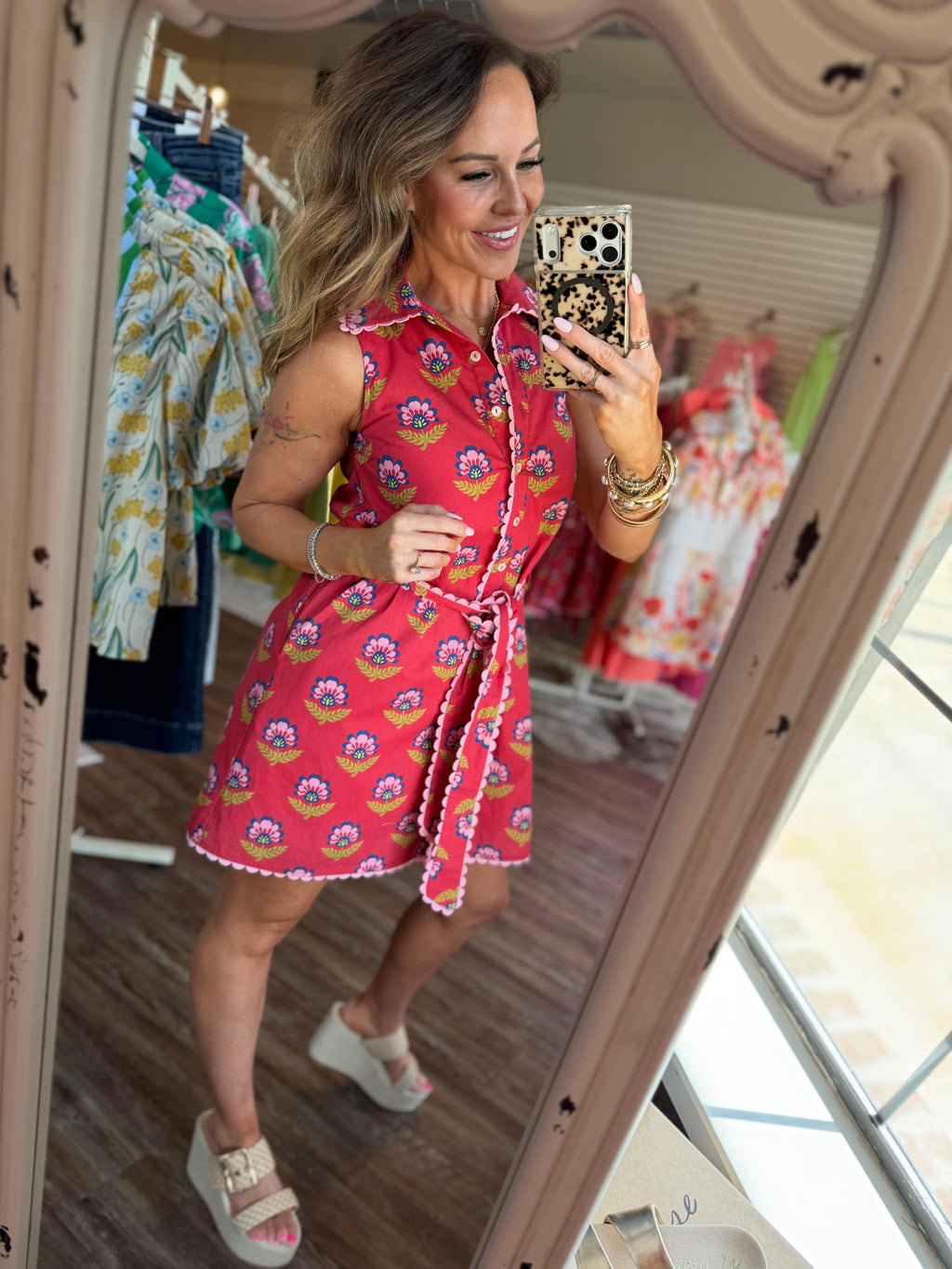 Bright Lights Collared Dress