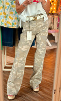 Hidden Muted Camo Straight Denim