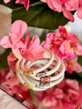 BuDhaGirl Three Kings All Weather Bangles (3) in White