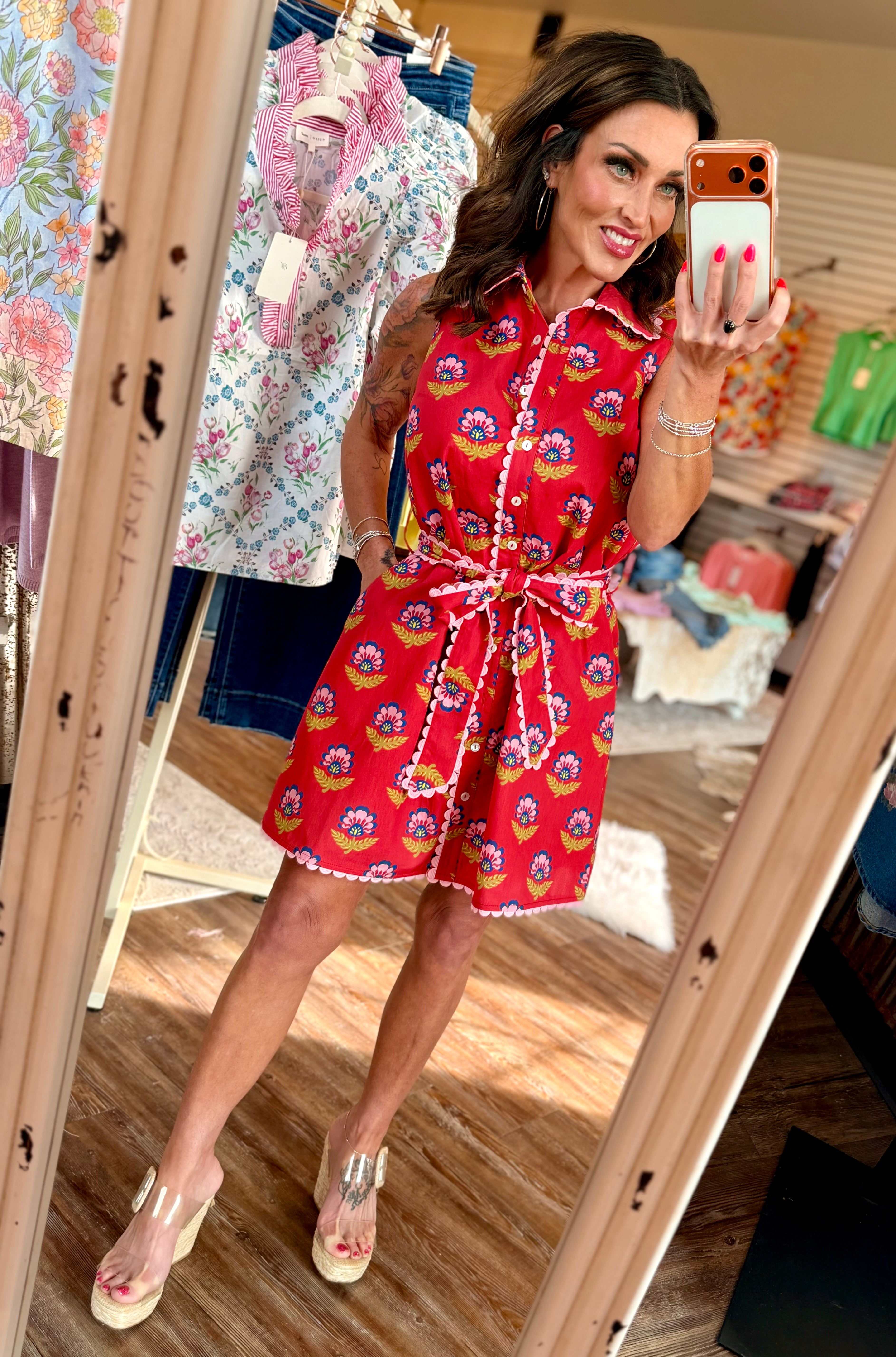 Bright Lights Collared Dress