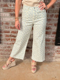 Ditsy Flower Crop Pant
