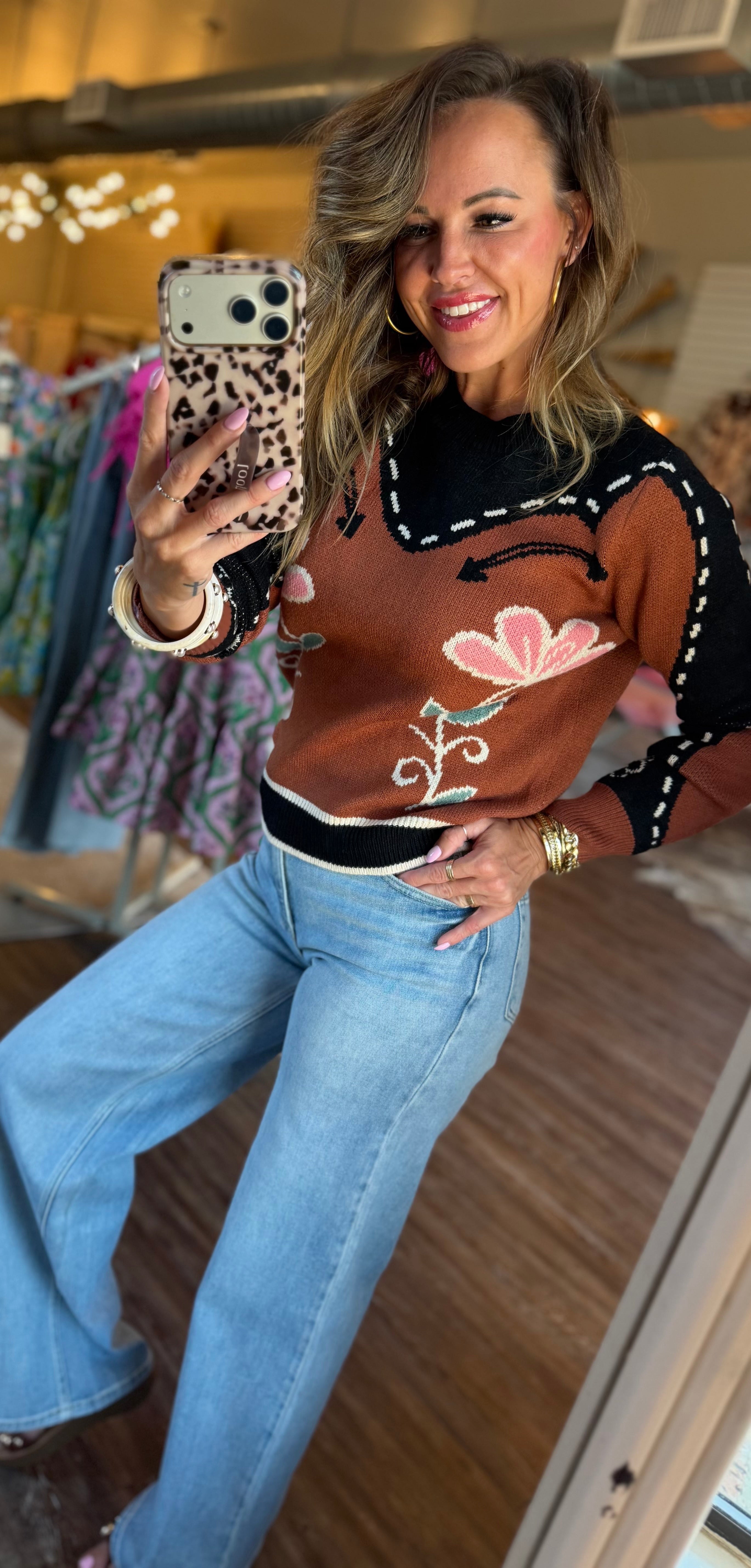 Boots & Blooms Sweater