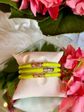 BuDhaGirl Three Kings All Weather Bangles (3) in Wasabi