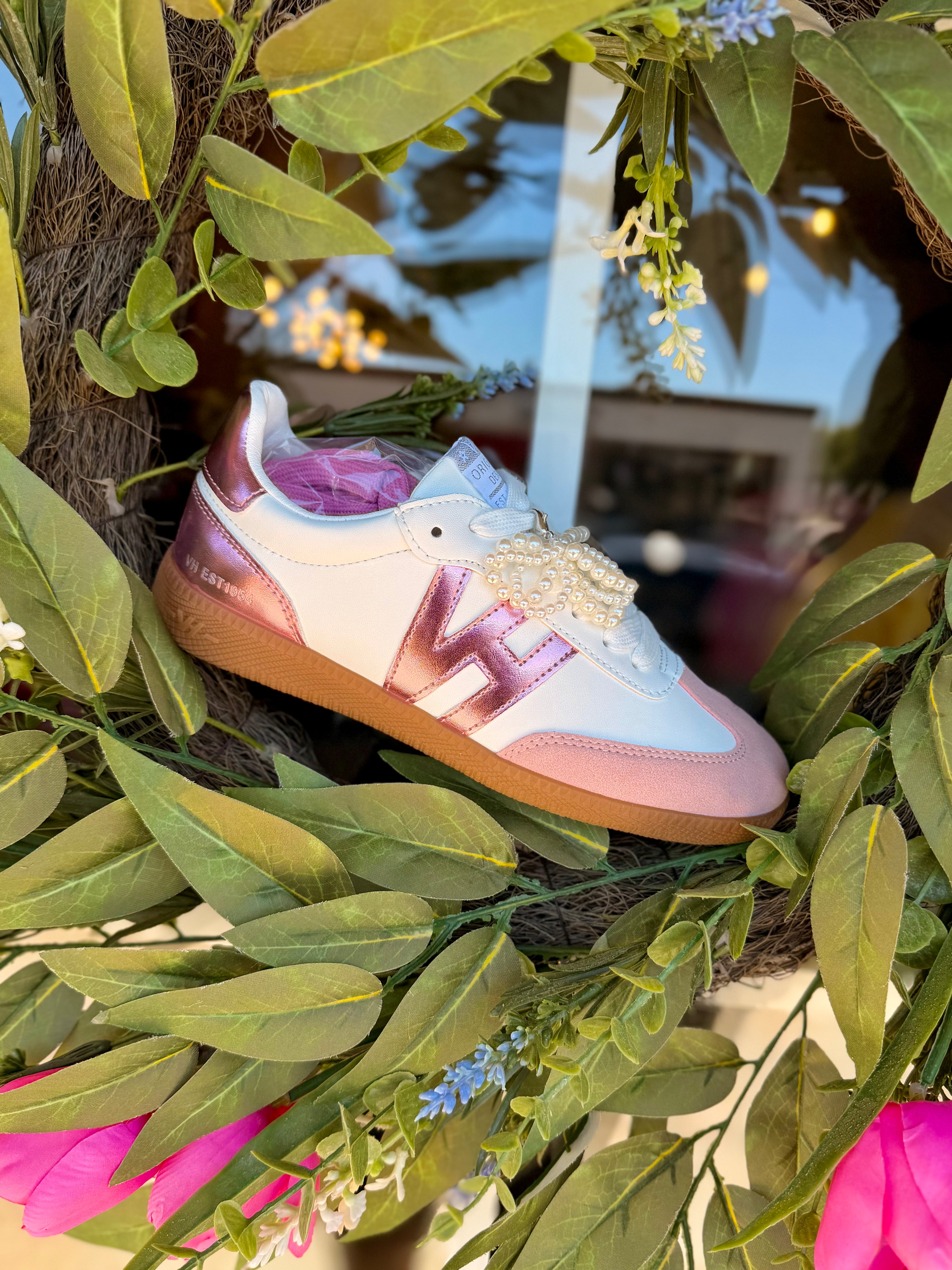 Vintage Havana All The Charm Sneakers in Metallic Pink