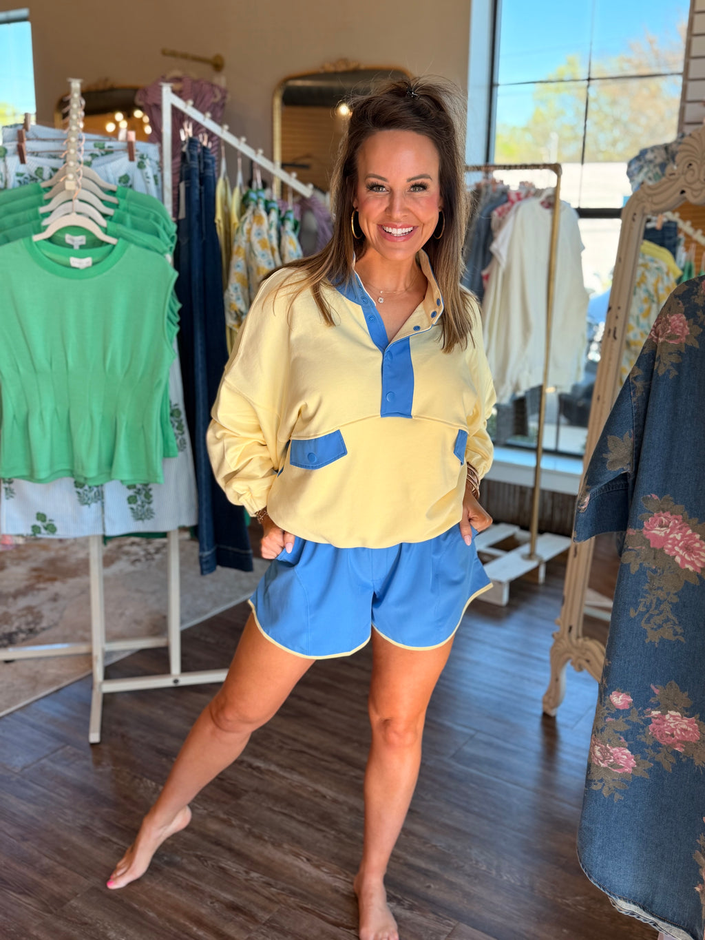 Spring Essential Short Set in Yellow