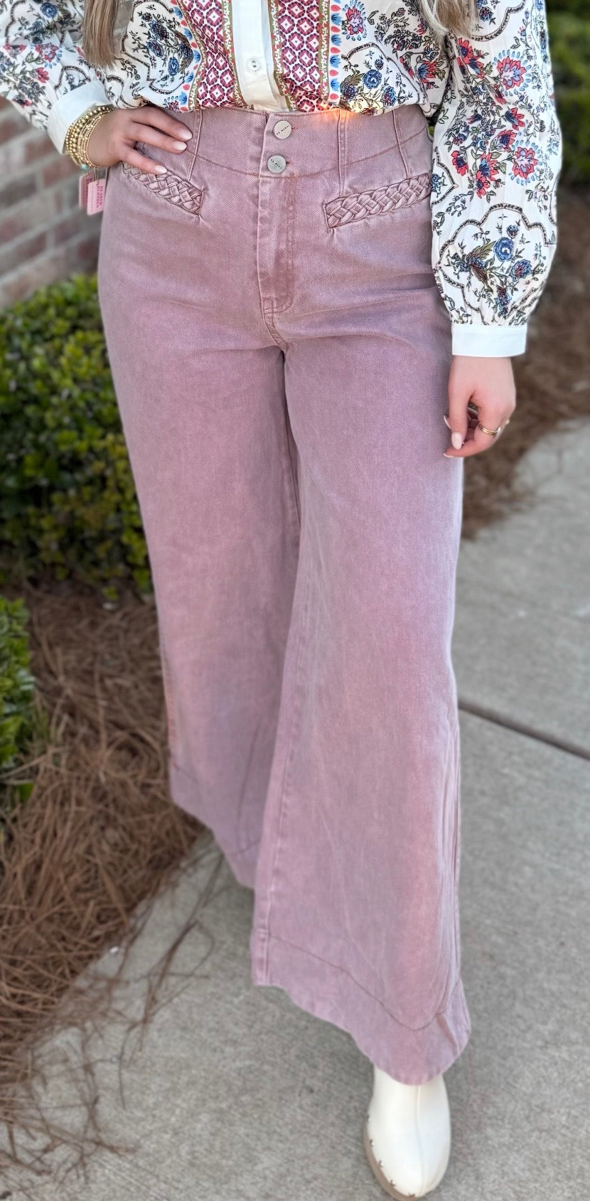 Braided side Crop Pant