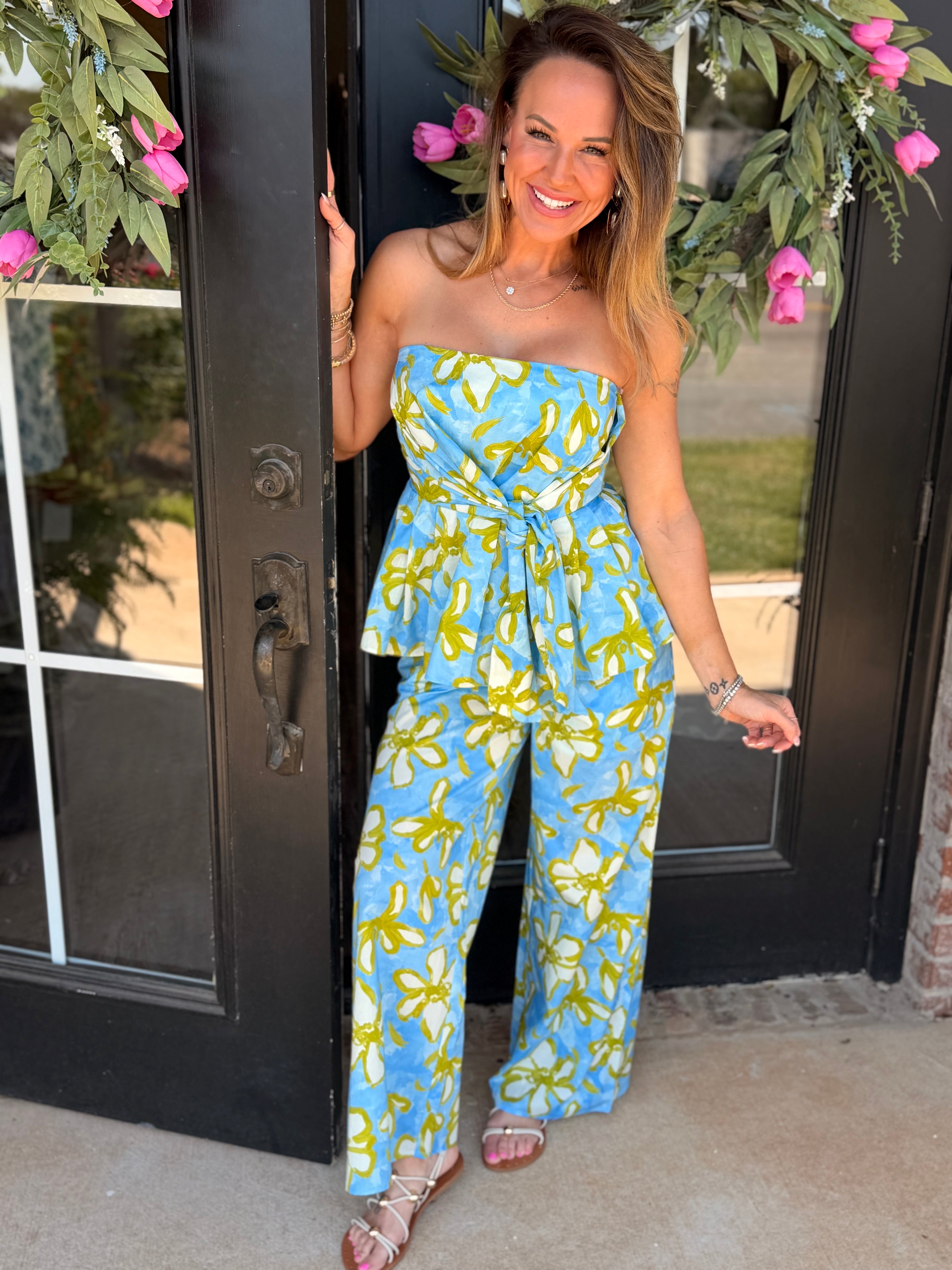 Under the Sea Strapless Pant Set