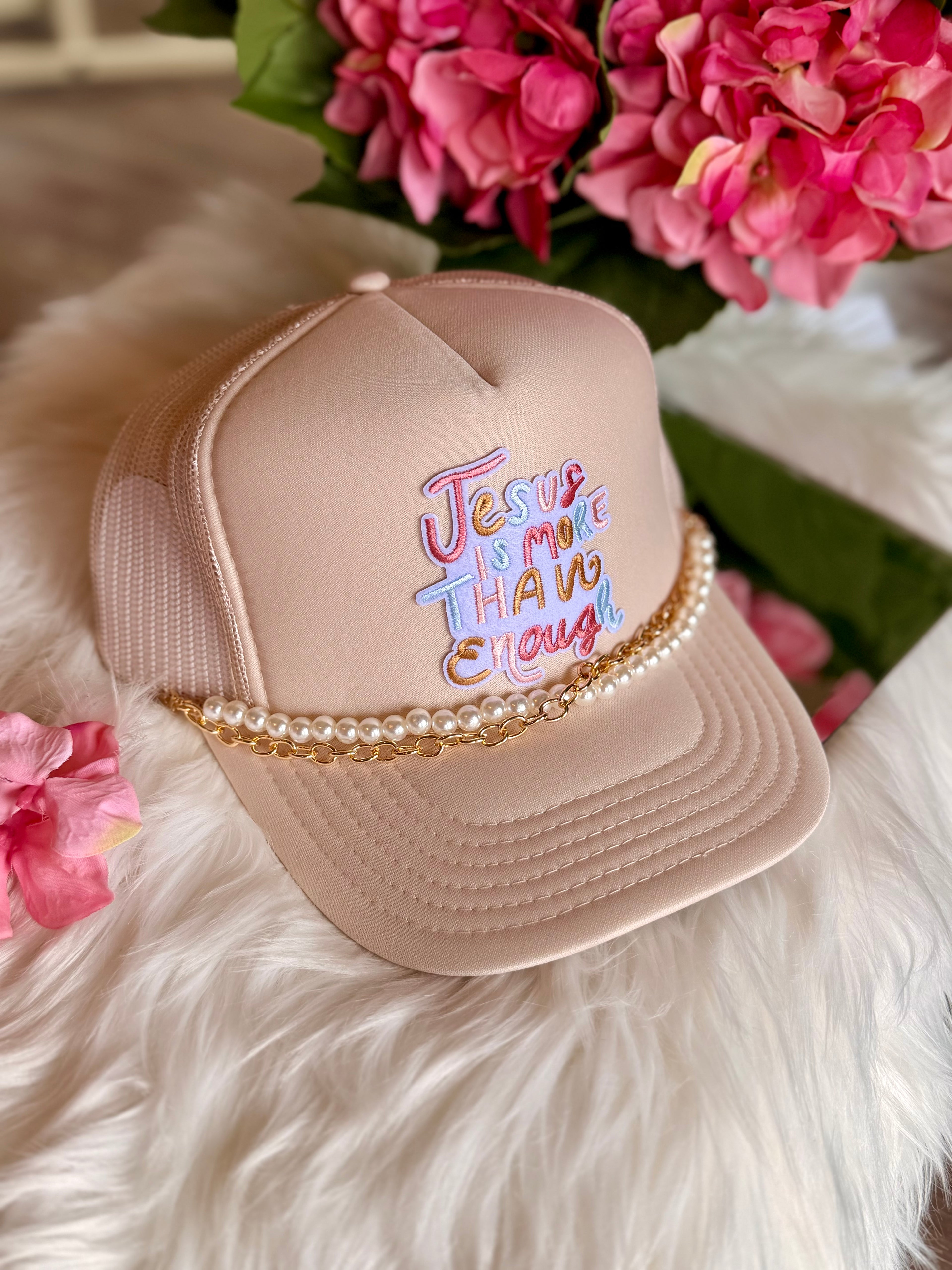 Jesus is More than Enough Trucker Hat with Chains