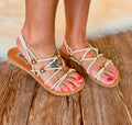 MIA Beaded Sling Back Sandal