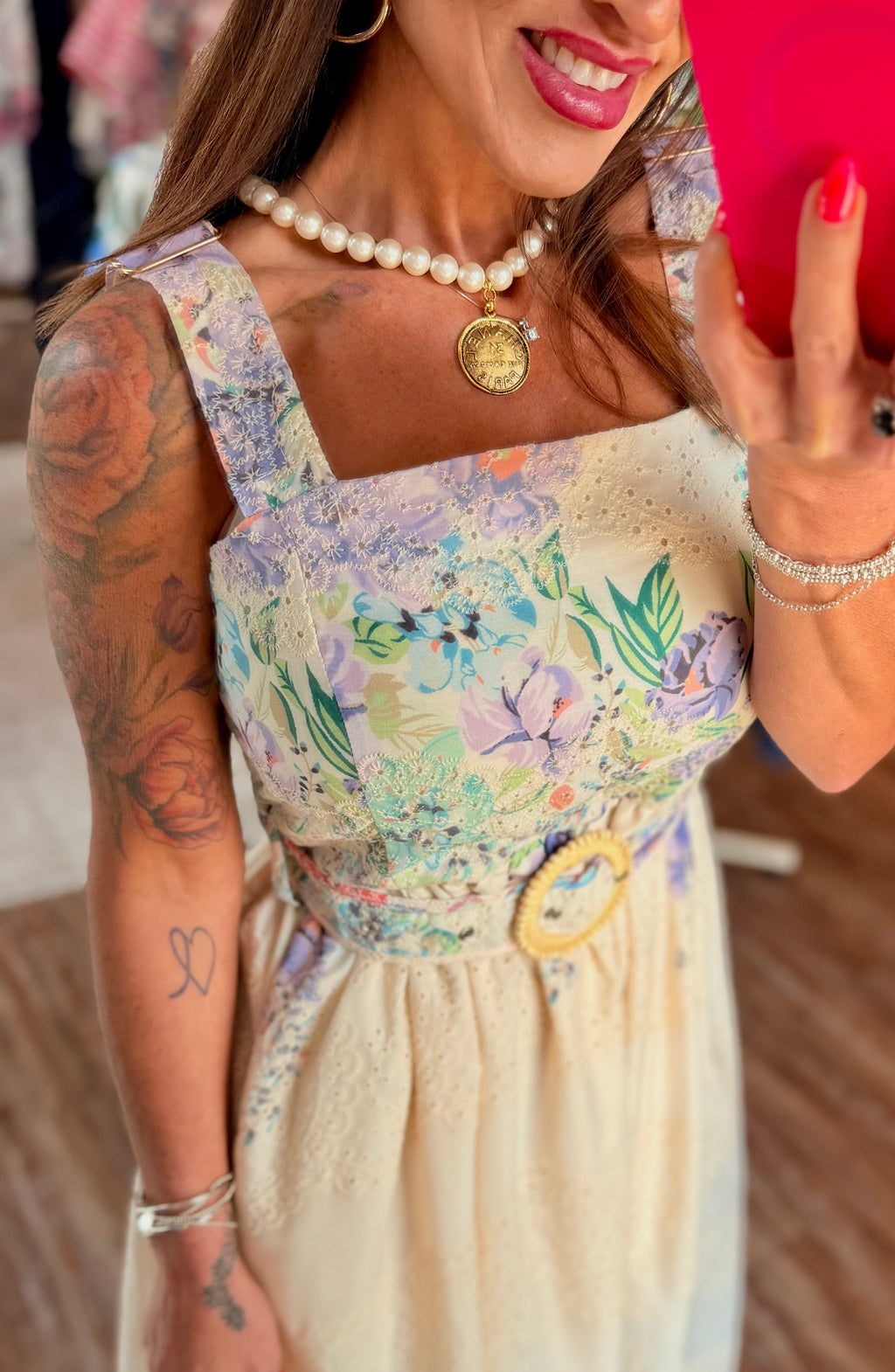 Spring Easy Belted Midi Dress