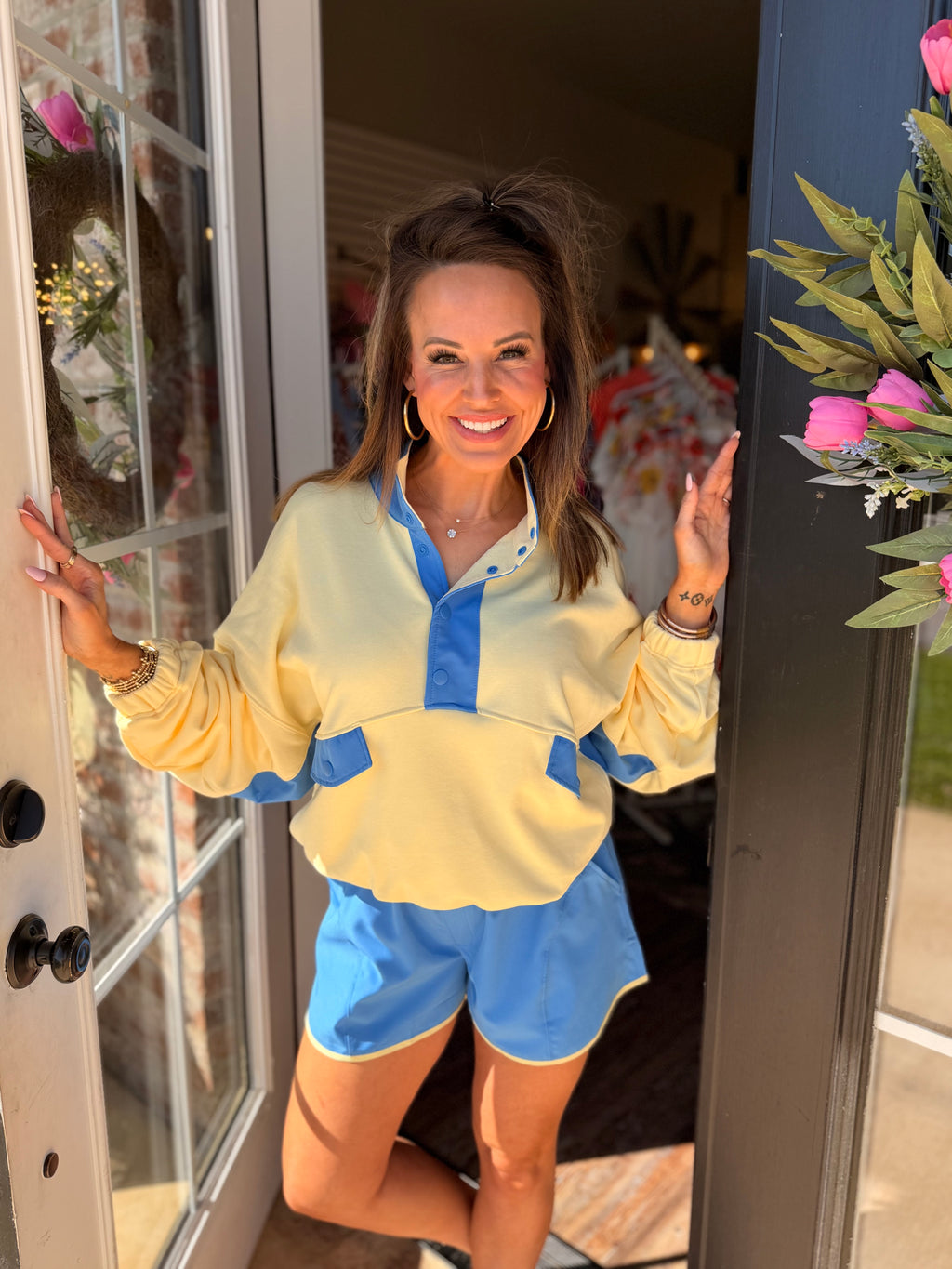 Spring Essential Short Set in Yellow