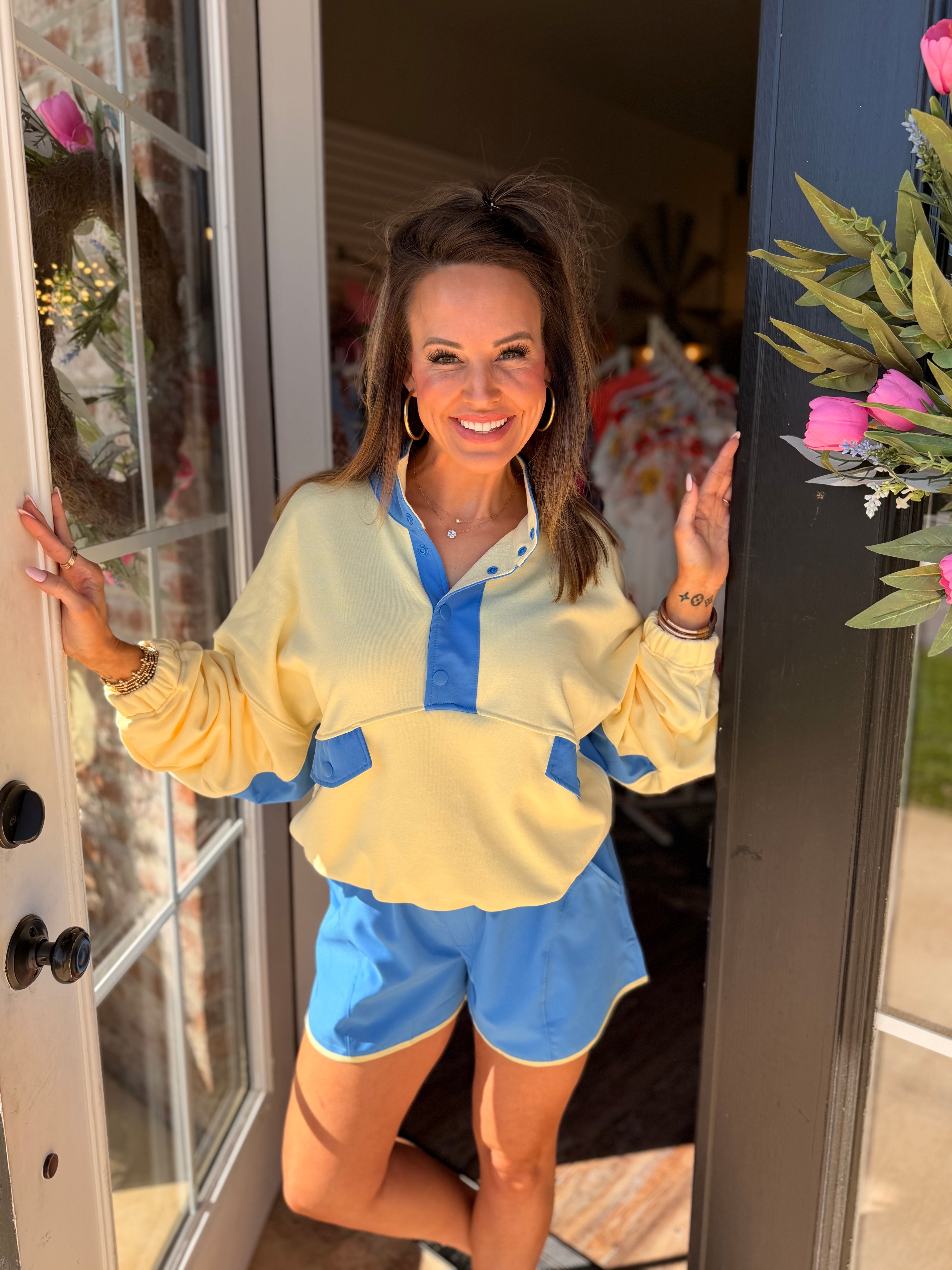 Spring Essential Short Set in Yellow