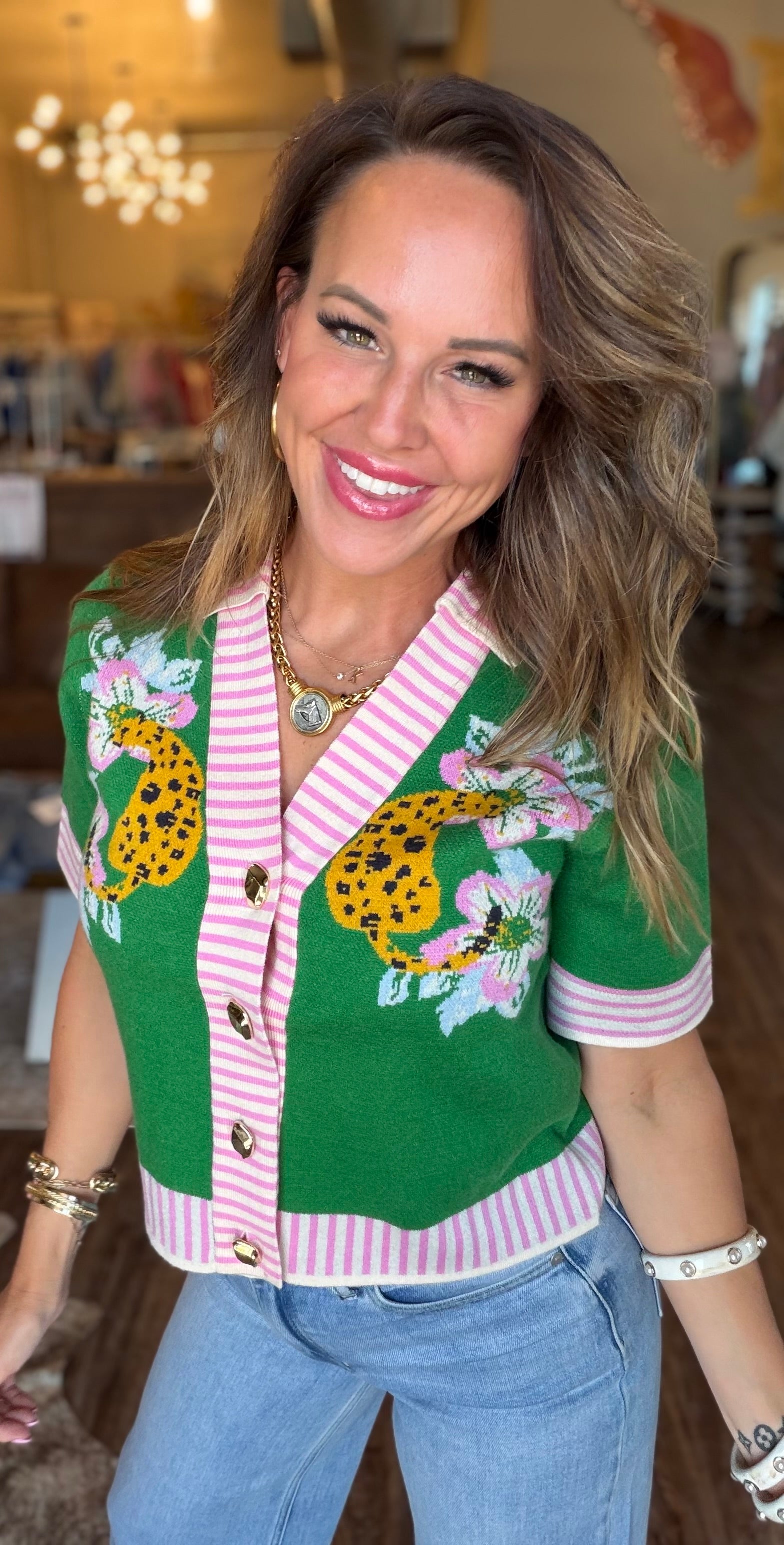 Wild About You Knit Top