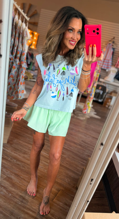 Athletic Shorts in Mint