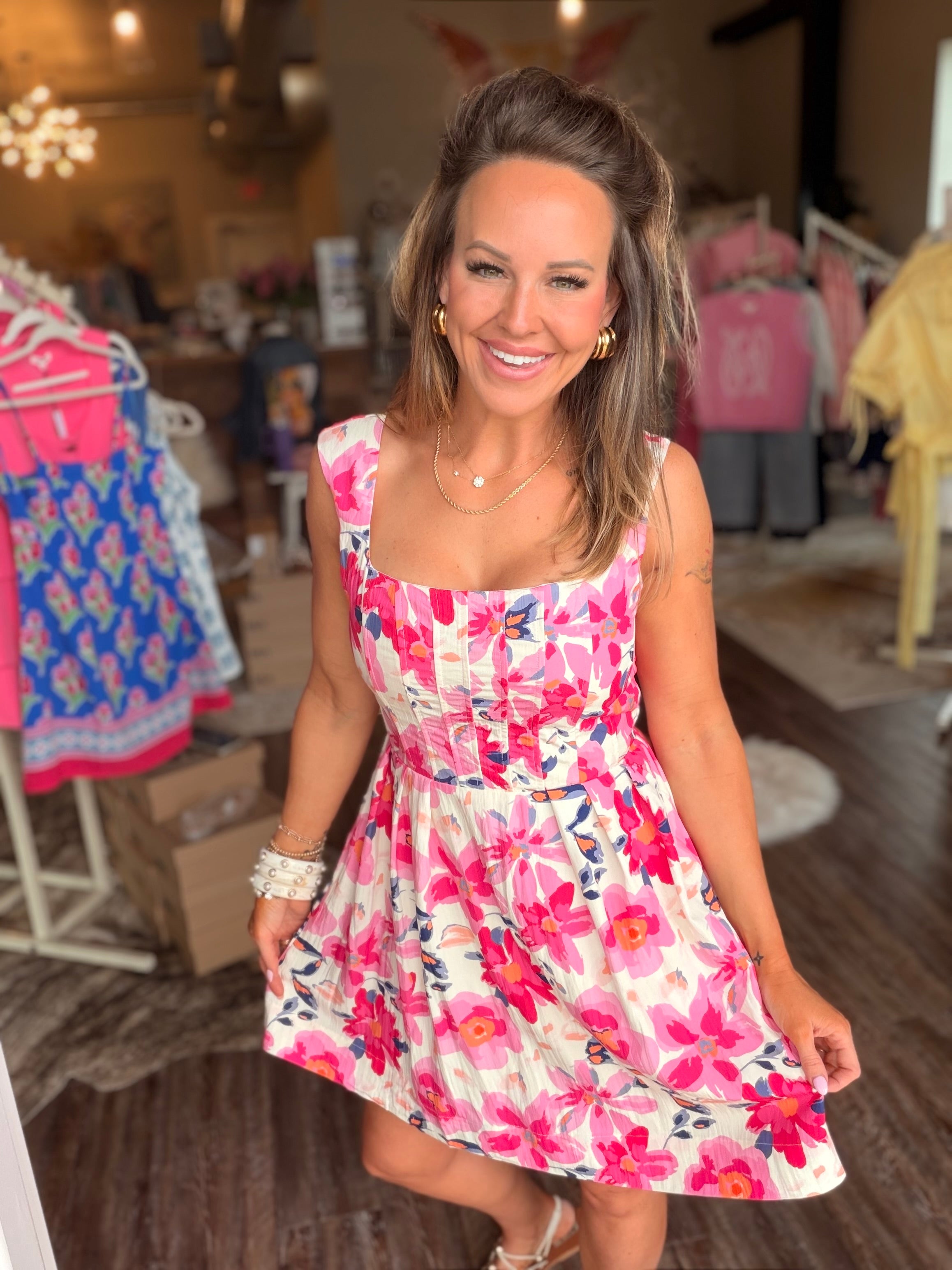 Floral Girl Flare Dress