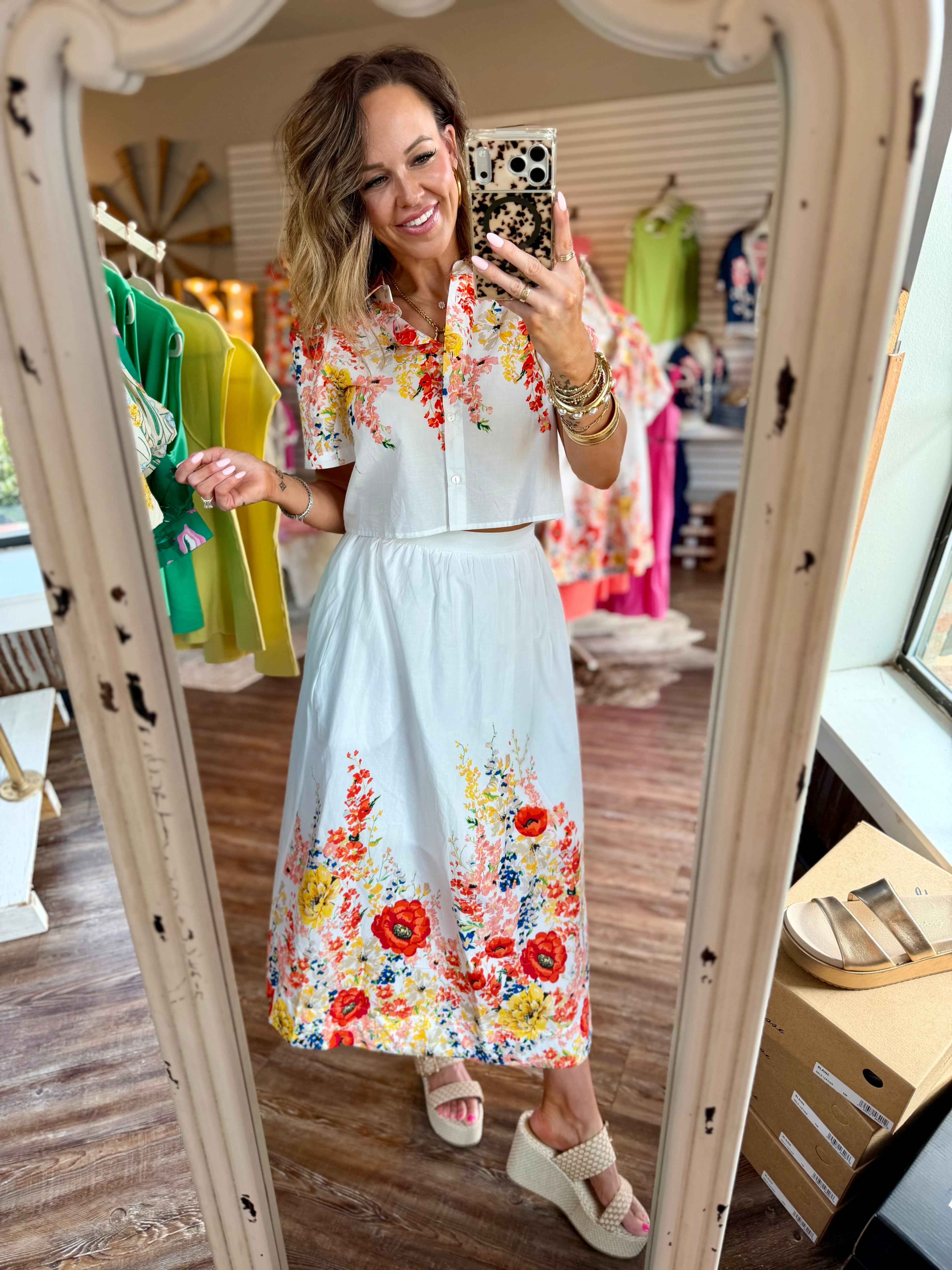 Busting Blooms Skirt Set