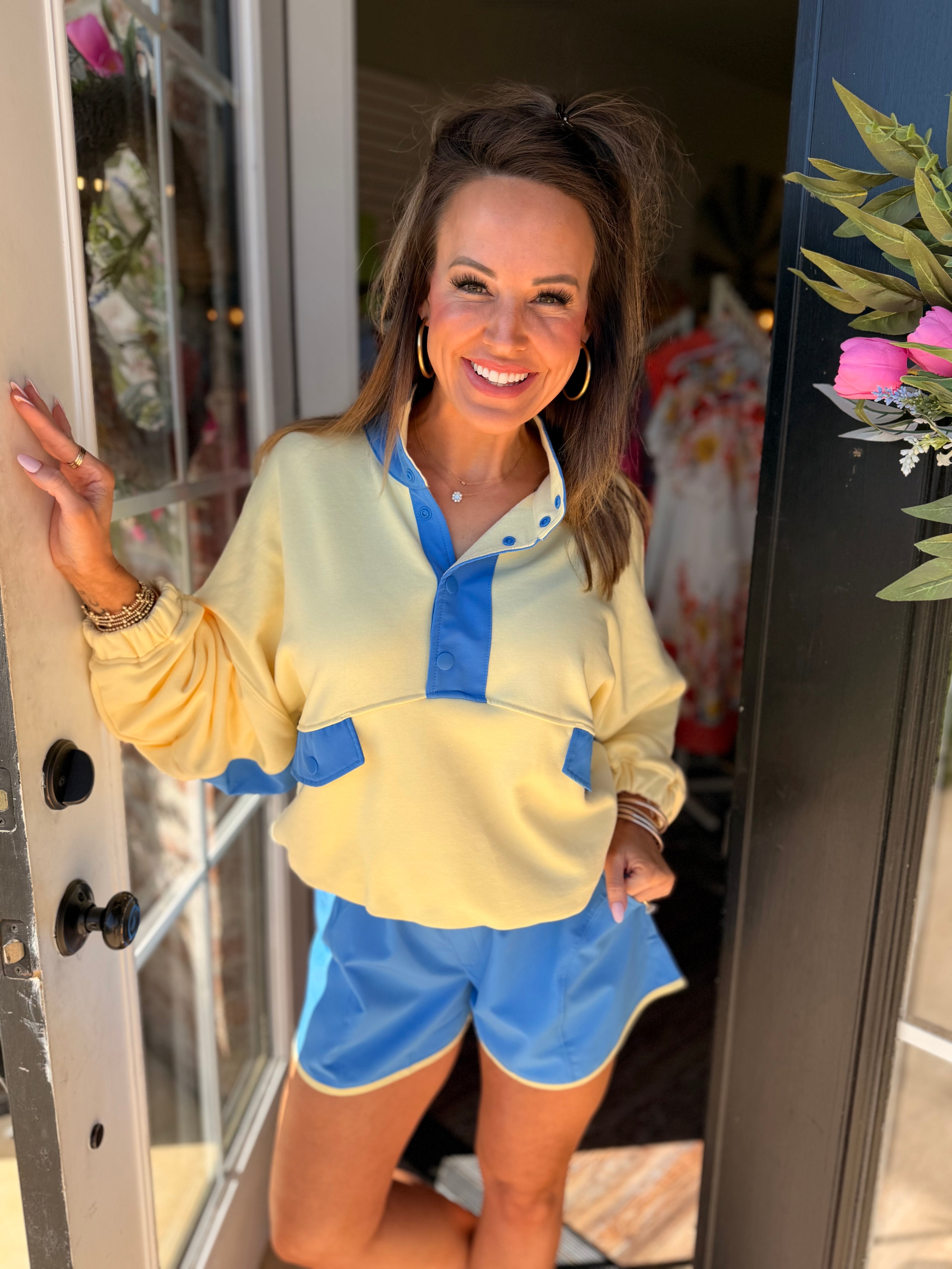 Spring Essential Short Set in Yellow