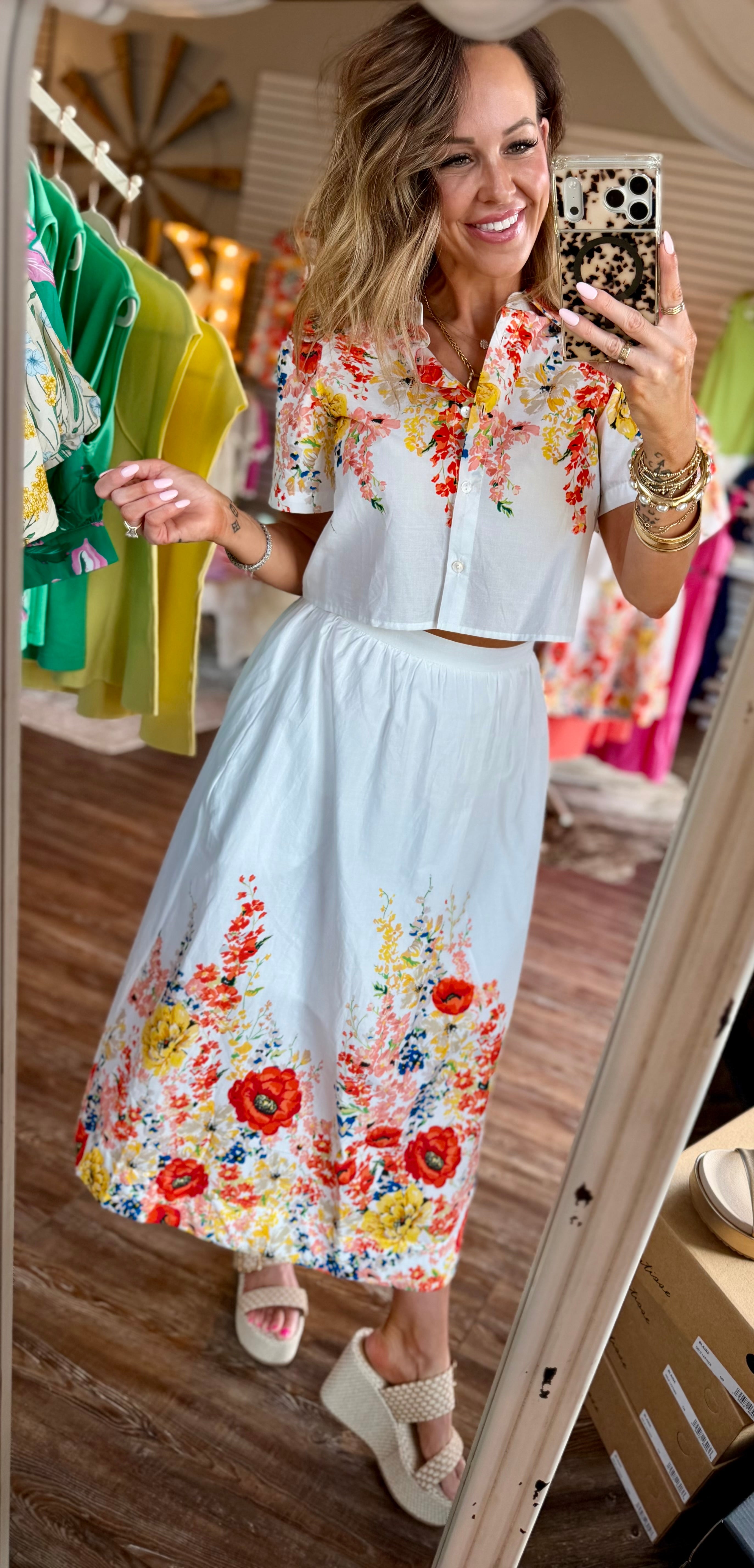 Busting Blooms Skirt Set