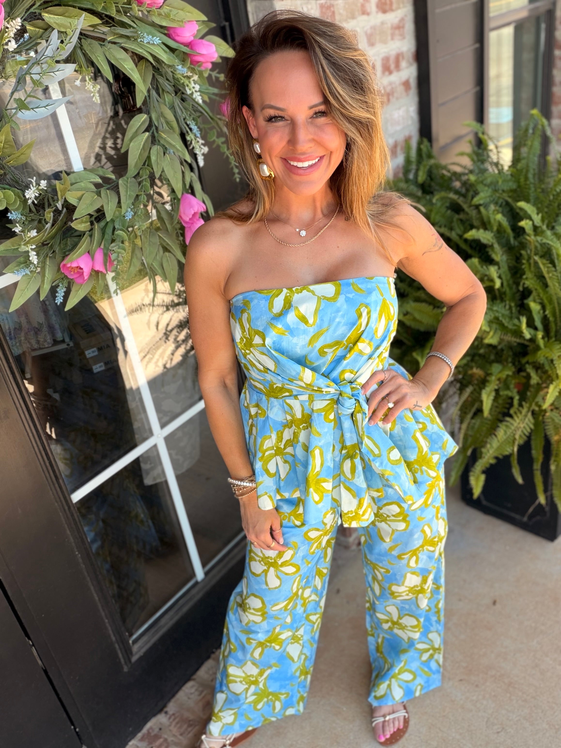 Under the Sea Strapless Pant Set