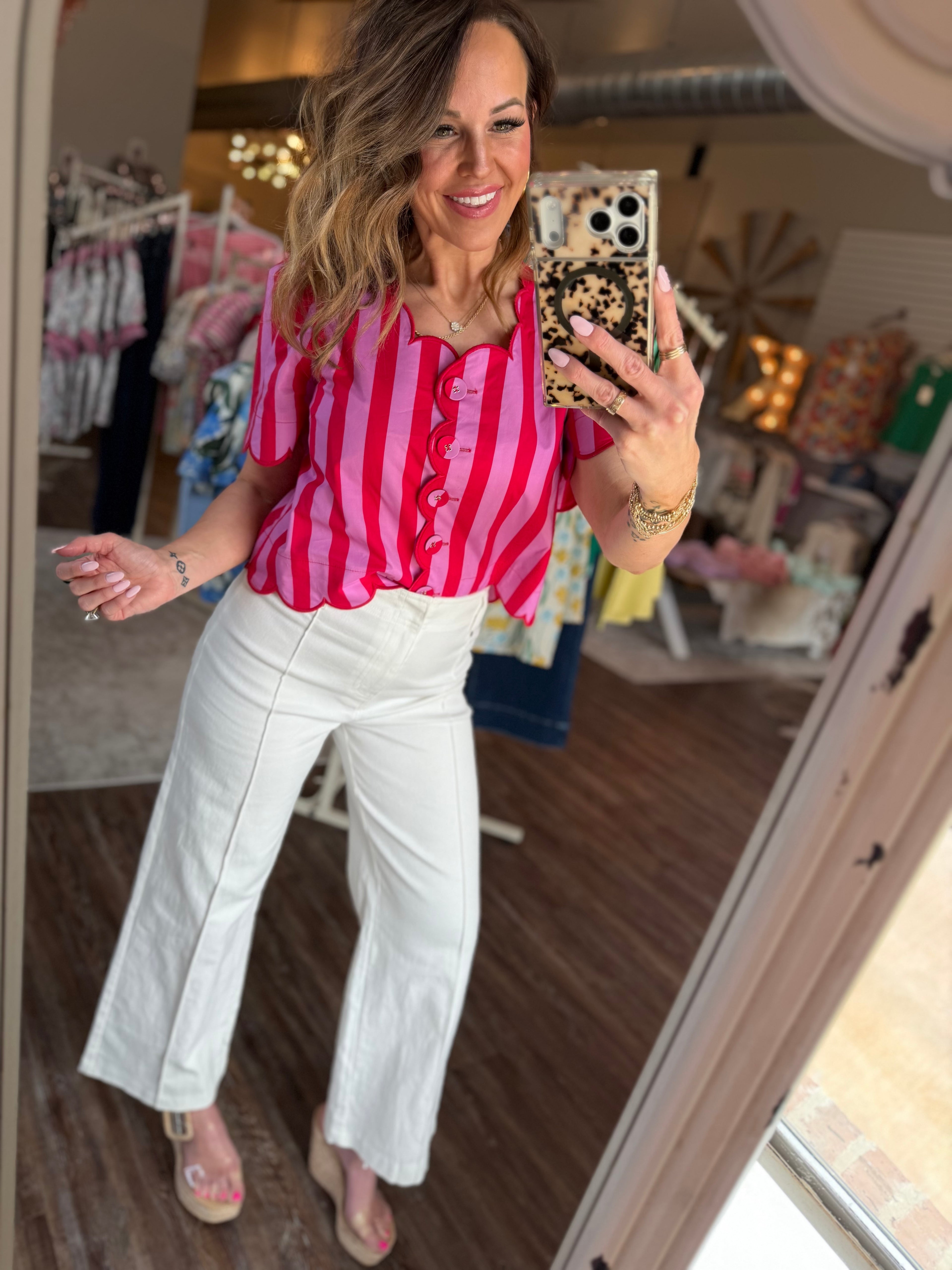 Style Your Happy Blouse in Red/Pink