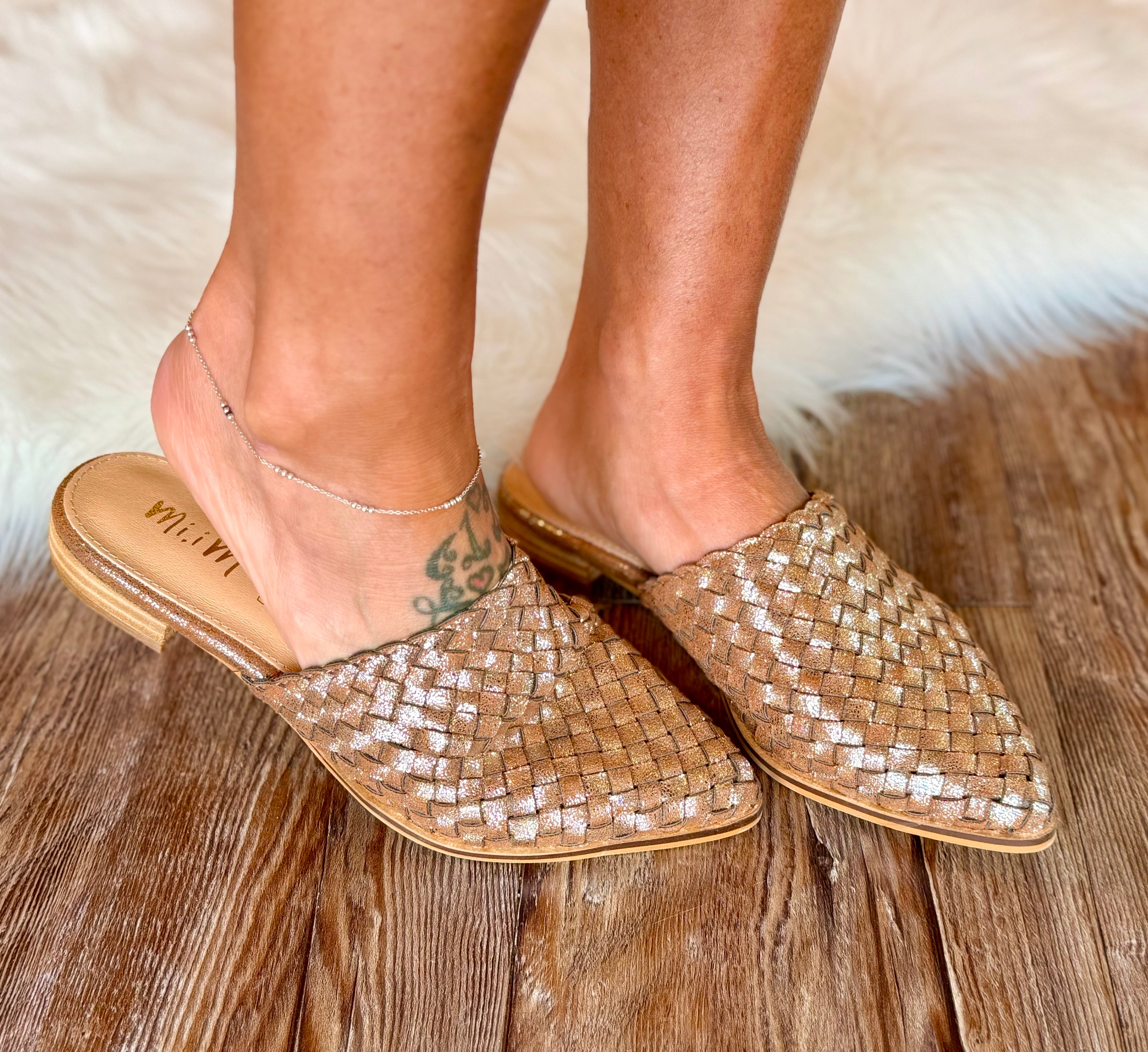 MiiM Shimmer Mules
