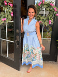 Vacation Days Belted Midi Dress