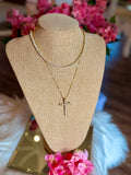 Landman Rhinestone Collar Necklace GOLD
