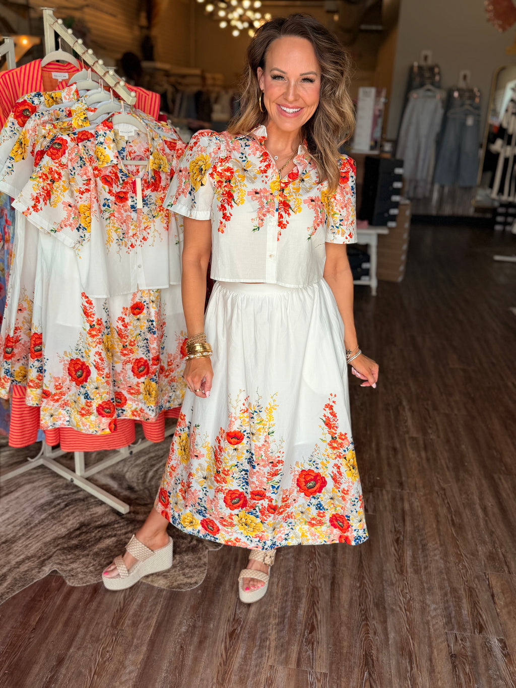 Busting Blooms Skirt Set