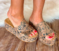 MiiM Leopard Platform Sandal