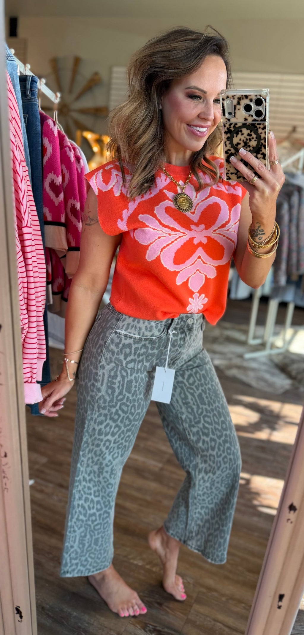Orange Dream in Pink Top