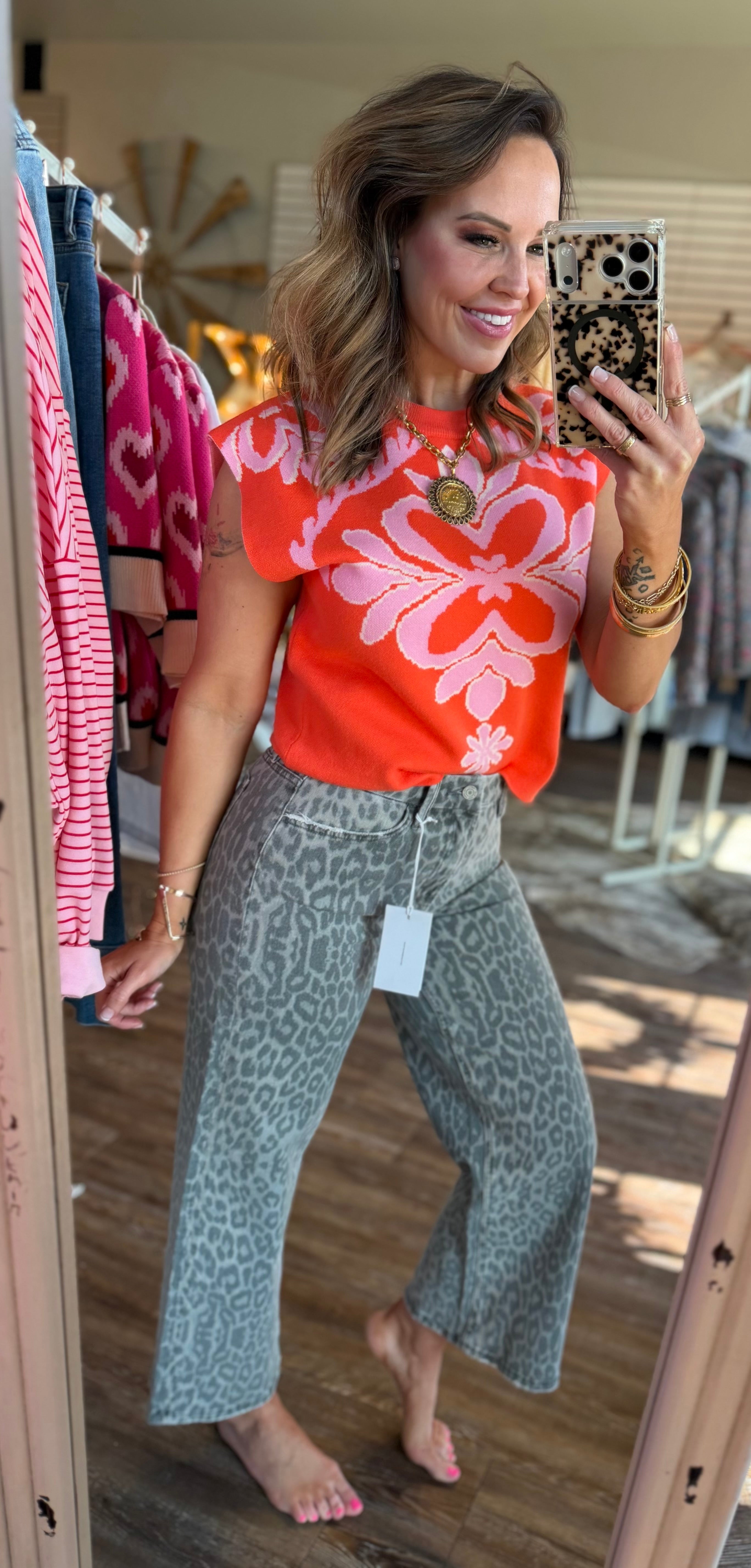 Orange Dream in Pink Top