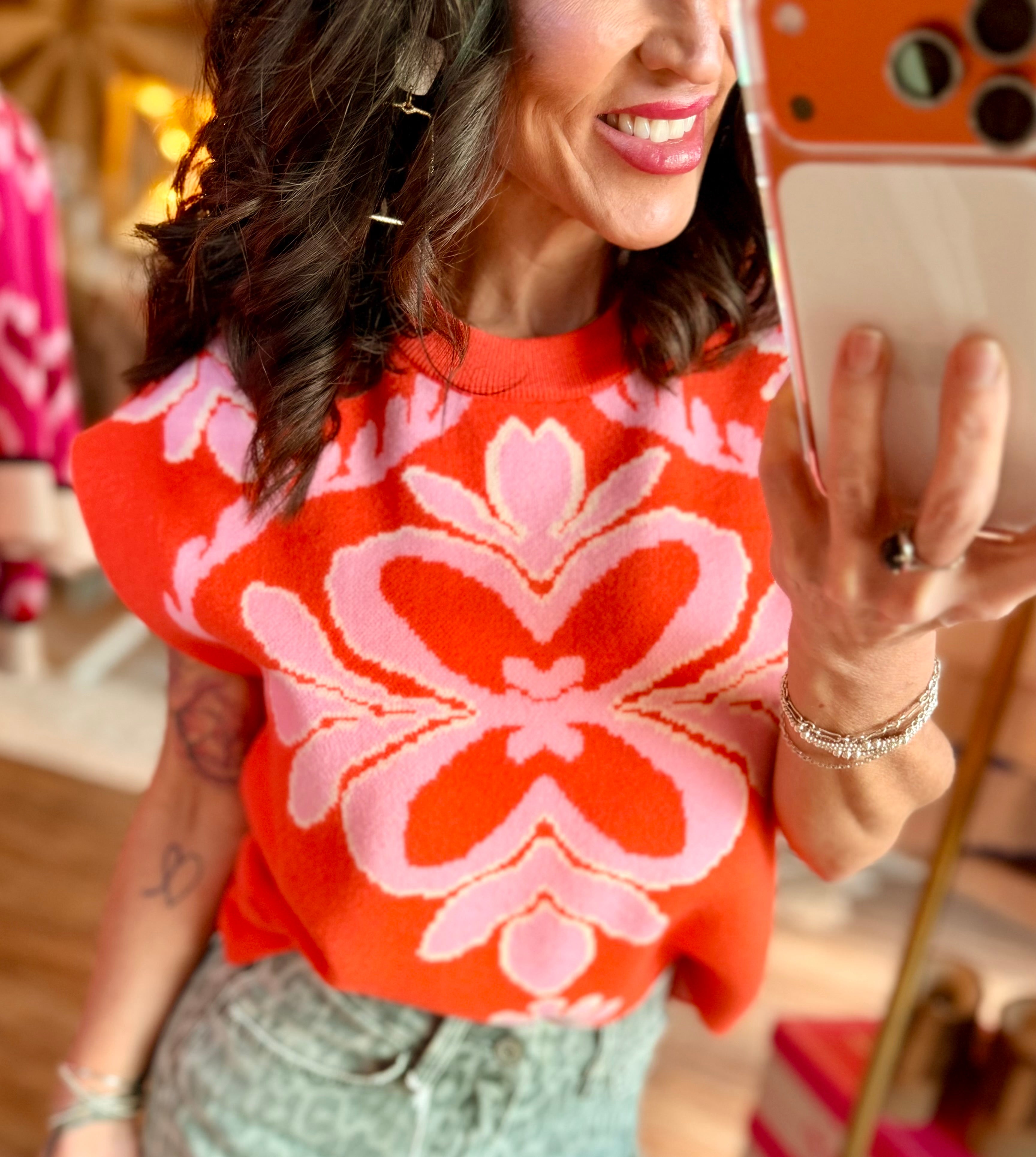 Orange Dream in Pink Top