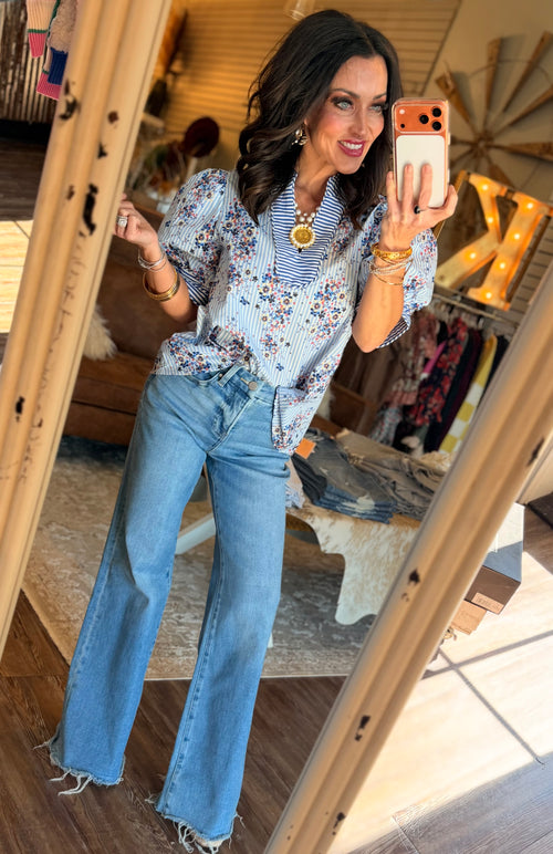 Blue Breeze Blouse