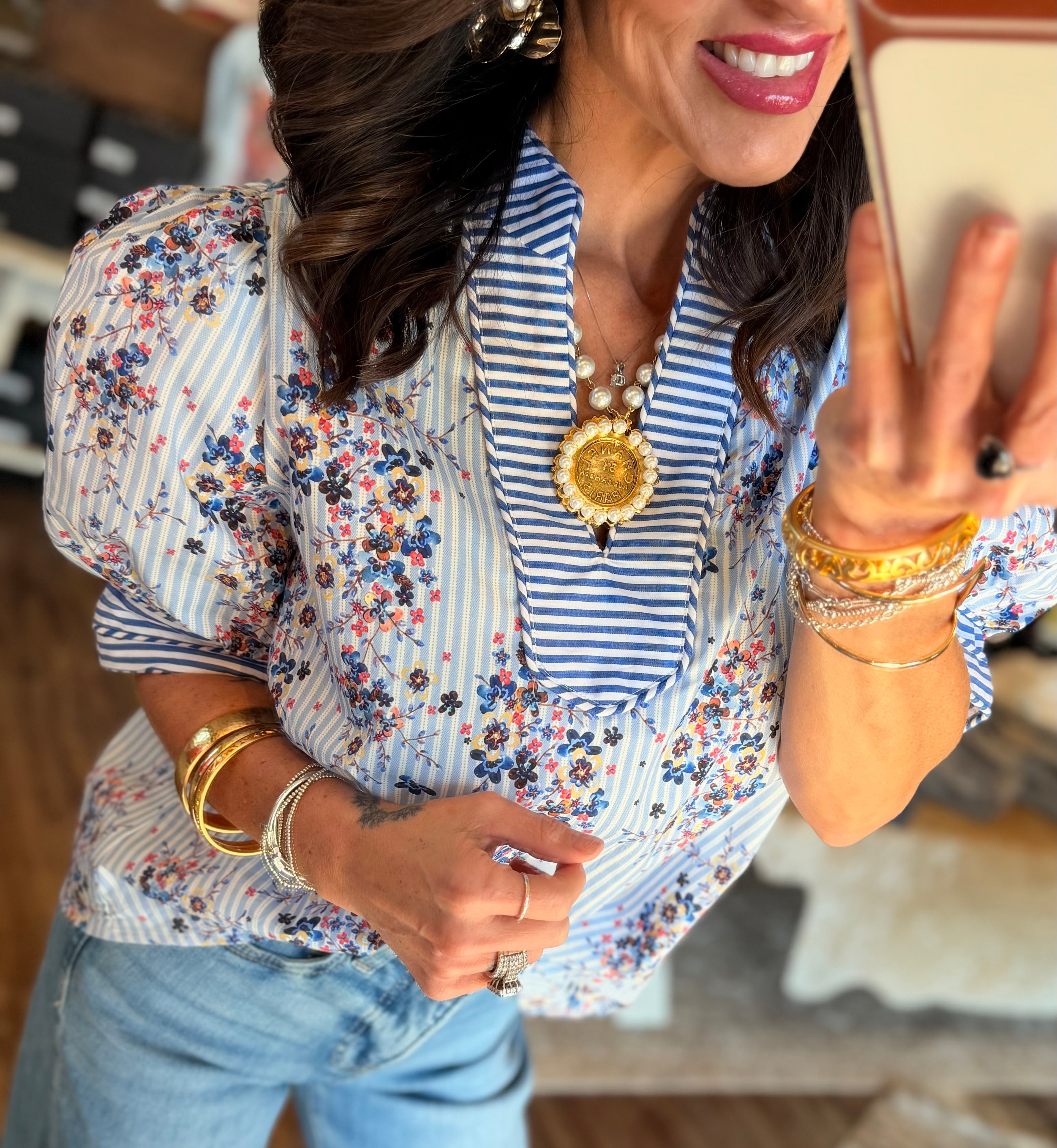 Blue Breeze Blouse