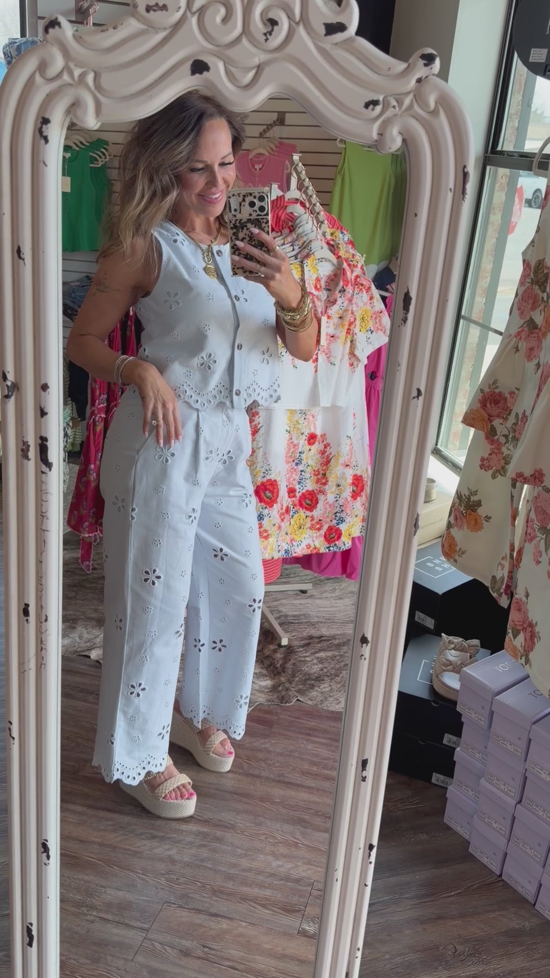 Eyelet for You Pant Set