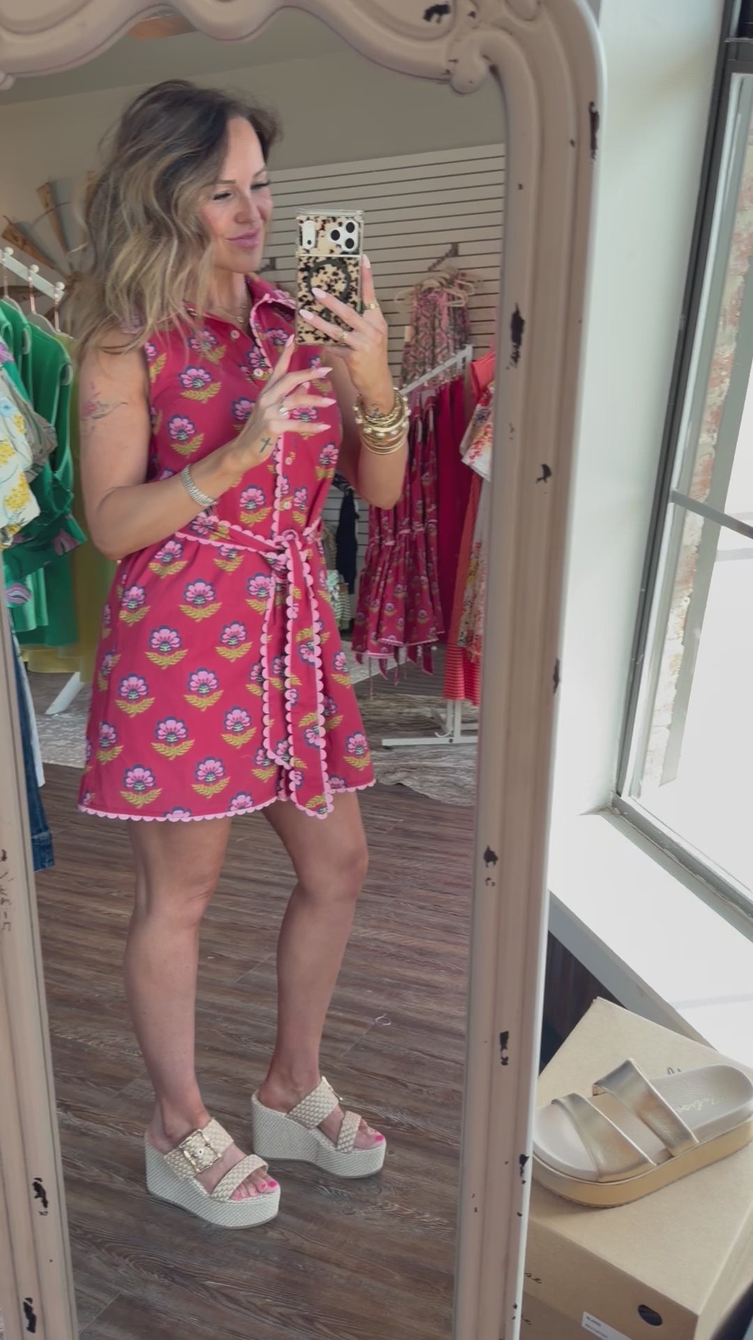 Bright Lights Collared Dress