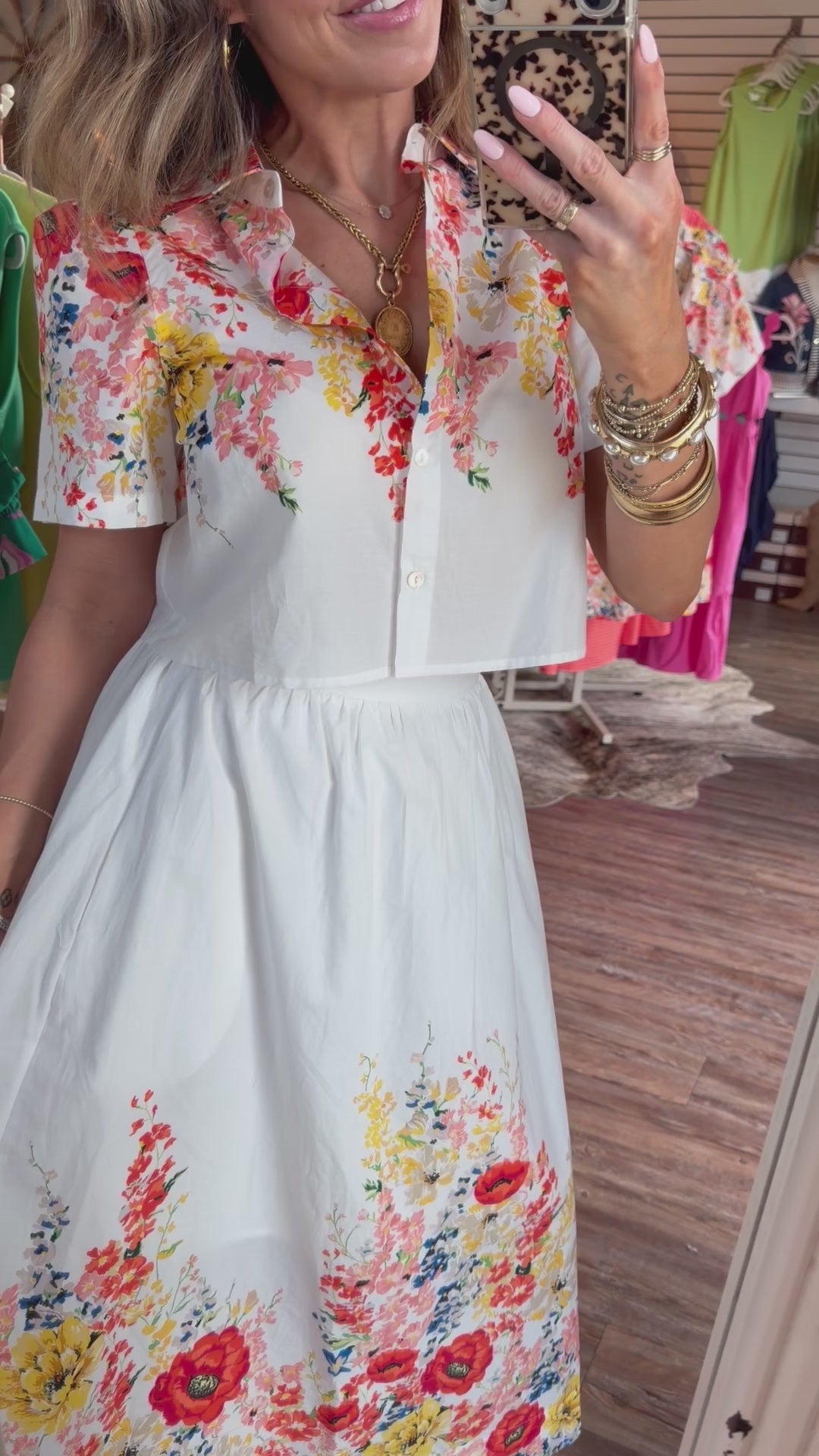Busting Blooms Skirt Set