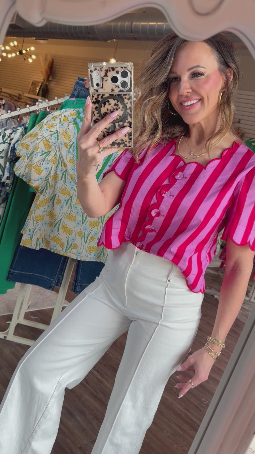Style Your Happy Blouse in Red/Pink
